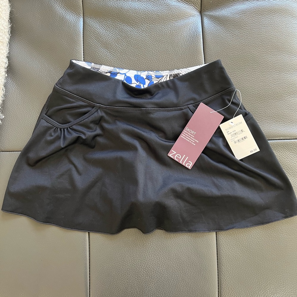 Zella black skort